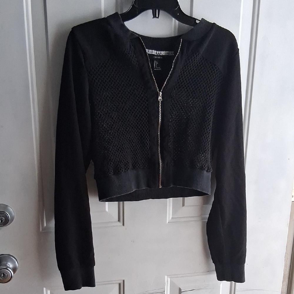 Forever 21 Black Zippered Jacket